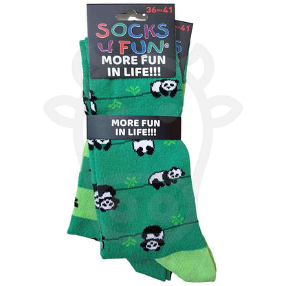 Chaussettes Panda Feuilles De Bambou - Lot 2 Paires 36/41